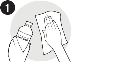 가정용 세정제는 사용하지 마세요
