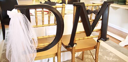 Bride and Groom Chair